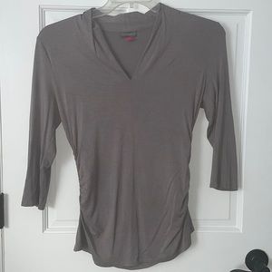 Cropped sleeve designer tee